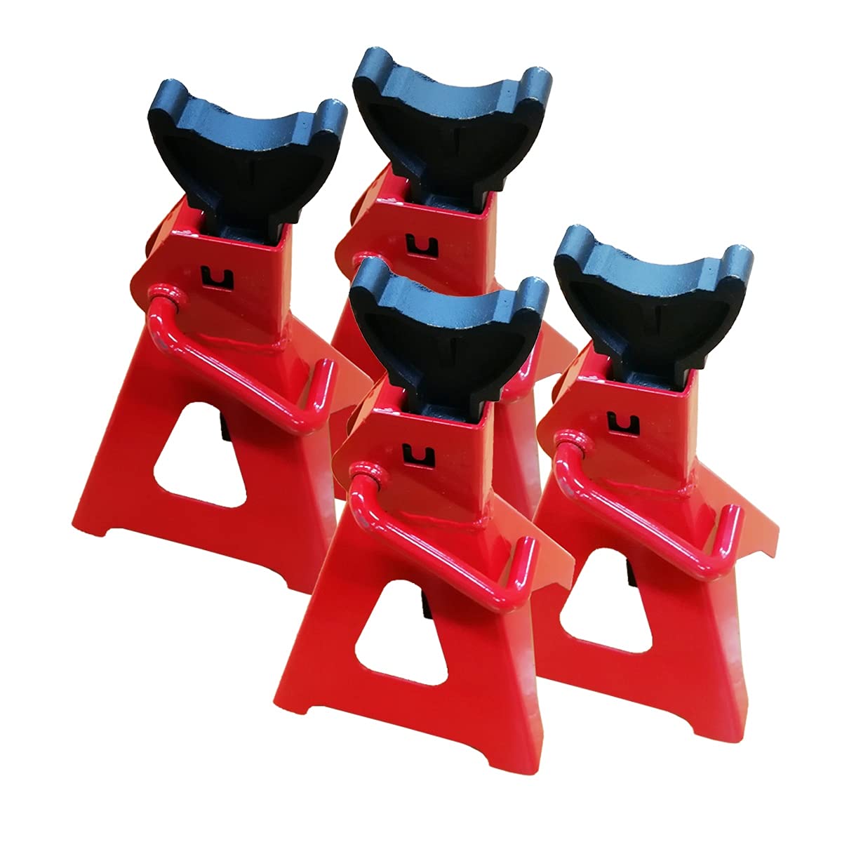 リジットラック　馬　ジャッキ　めちゃくちゃ上がります　1500キロ 最大2000円OFFクーポンジャッキスタンド 3t 馬ジャッキ リジットラック 折りたたみ式 2個セット 傷防止ゴムラバー付き ［ウマ 馬  ジャッキ スタンド ジャッキアップ 2基 車 タイヤ 交換］ 送料無料 | GARAGE COLLECTION