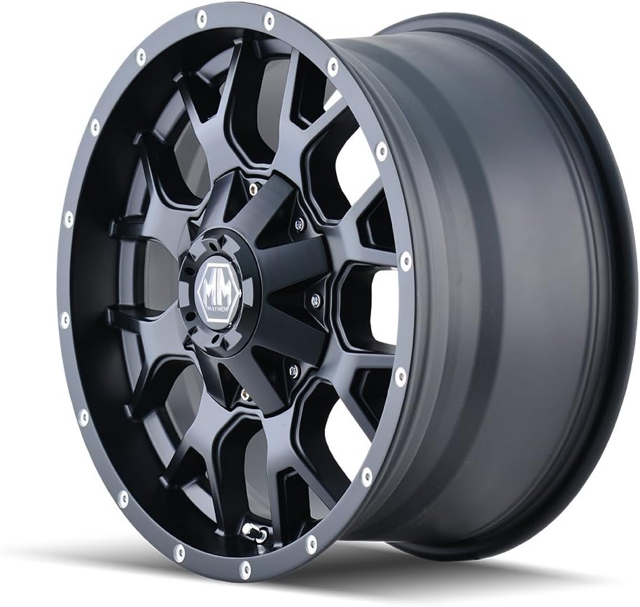Mayhem Warrior 8015 Wheel with Matte Black Finish (20x10"/8x180mm)