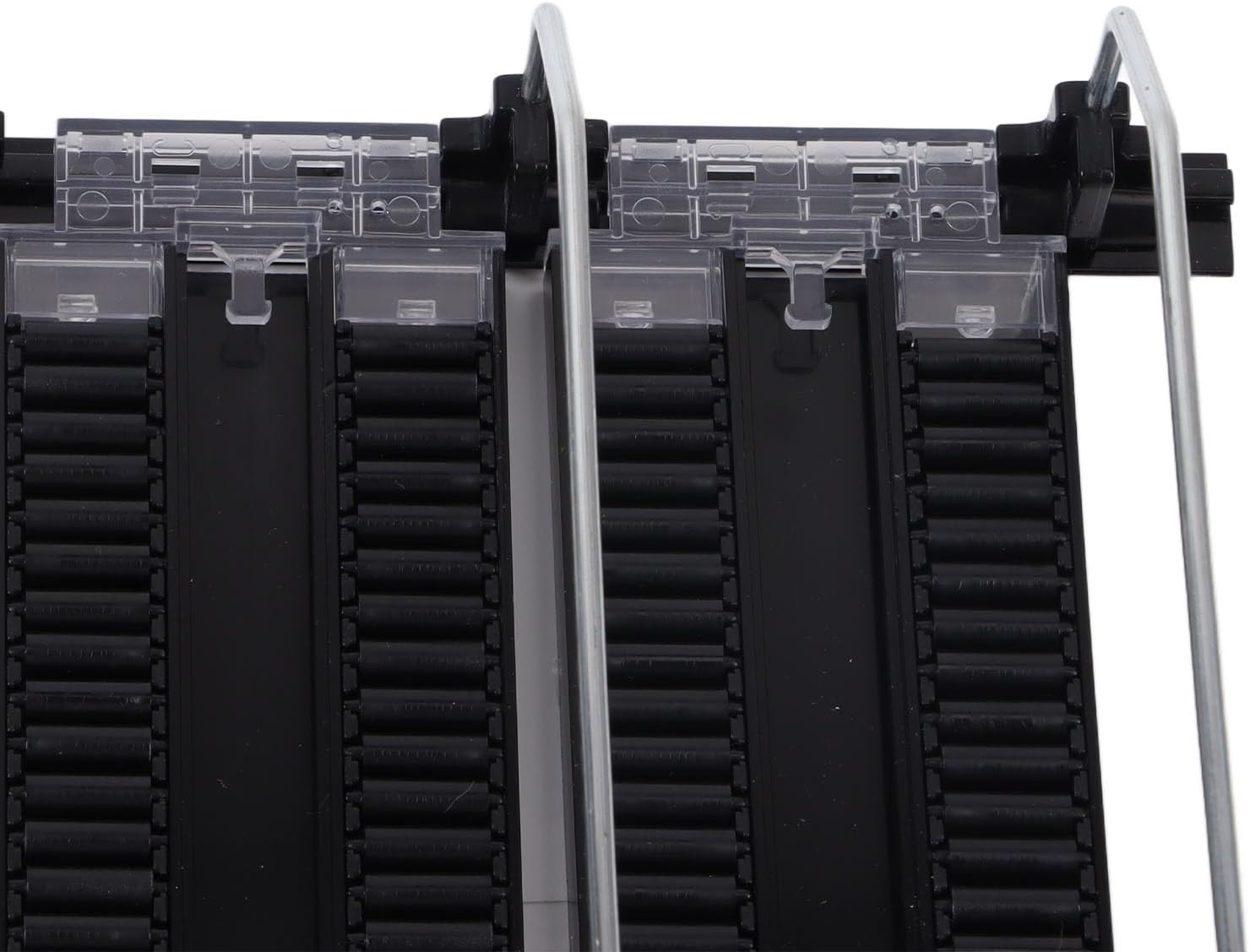 Self Pushing Drink Holder 6 Width Loaded Easy Slide Large Capacity 15in F Drink Dispenser White Material Self Pushing Can is Stable and Can Load Self Pushing Drink (Black)