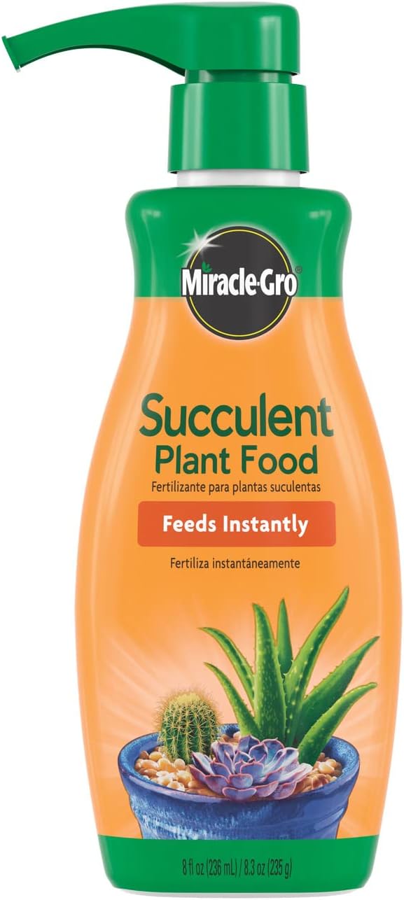 Miracle-Gro Succulent Plant Food, 8 Oz., For Succulents including Cacti, Jade, And Aloe, 1 Pack