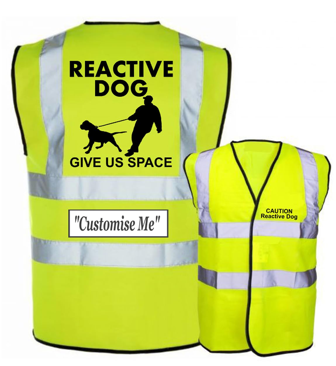 Reactive Dog Hi Vis Vest, K9 Training Reflective Clothing (Pink, XLarge)