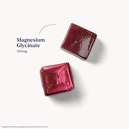 Miniatura 3 de Natrol Suplementos de glicinato de magnesio 100 mg, masticables suaves de limón cereza para un sueño saludable y cuerpo, glicinato de magnesio 100