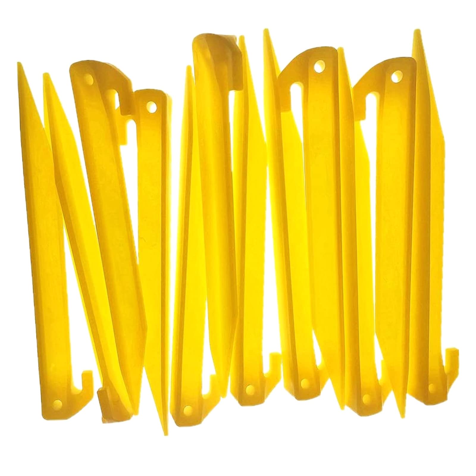 20 Pcs 12 Inch Durable Plastic Tent Posts, 30 cm, Spike Hook Awning Camping Caravan Pegs Accessory