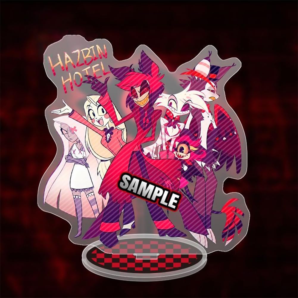 Zhongkaihua Hazbin Hotel Charlie Morningstar Lucifer Morningstar Acrylic Stand Figure 15CM Home Display Desktop Standing Plaque Ornament