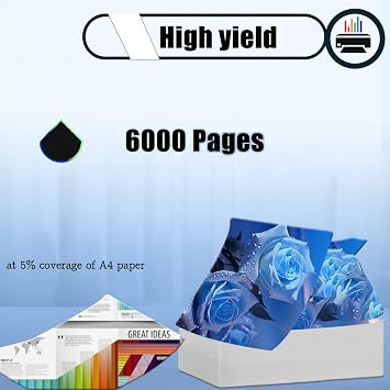 Compatible for Lexmark 56F2000 Toner Cartridge MS/MX321/421/521/622/MX522/MS621 Printers, High Yield 6000 Pages, with Chip (Black)