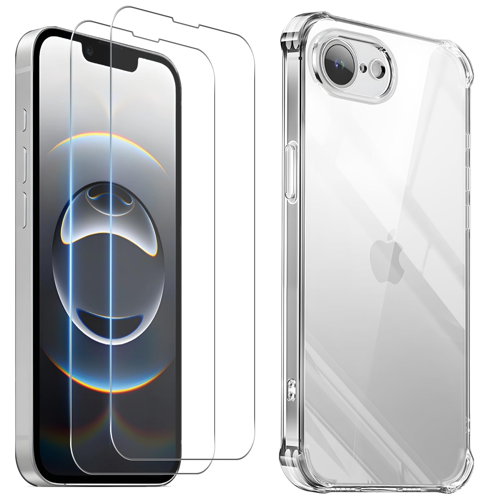 Amazon | 対応 iPhone 16E ケース + ガラスフイルム (2枚入り) iphone