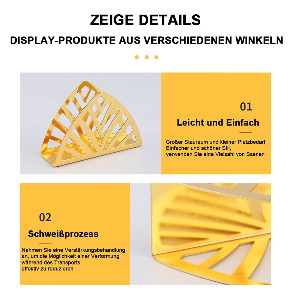 simplywire – Servethouder met verzwaarde staaf – Modern - Lichtgoudkleurig Gecoat Staal