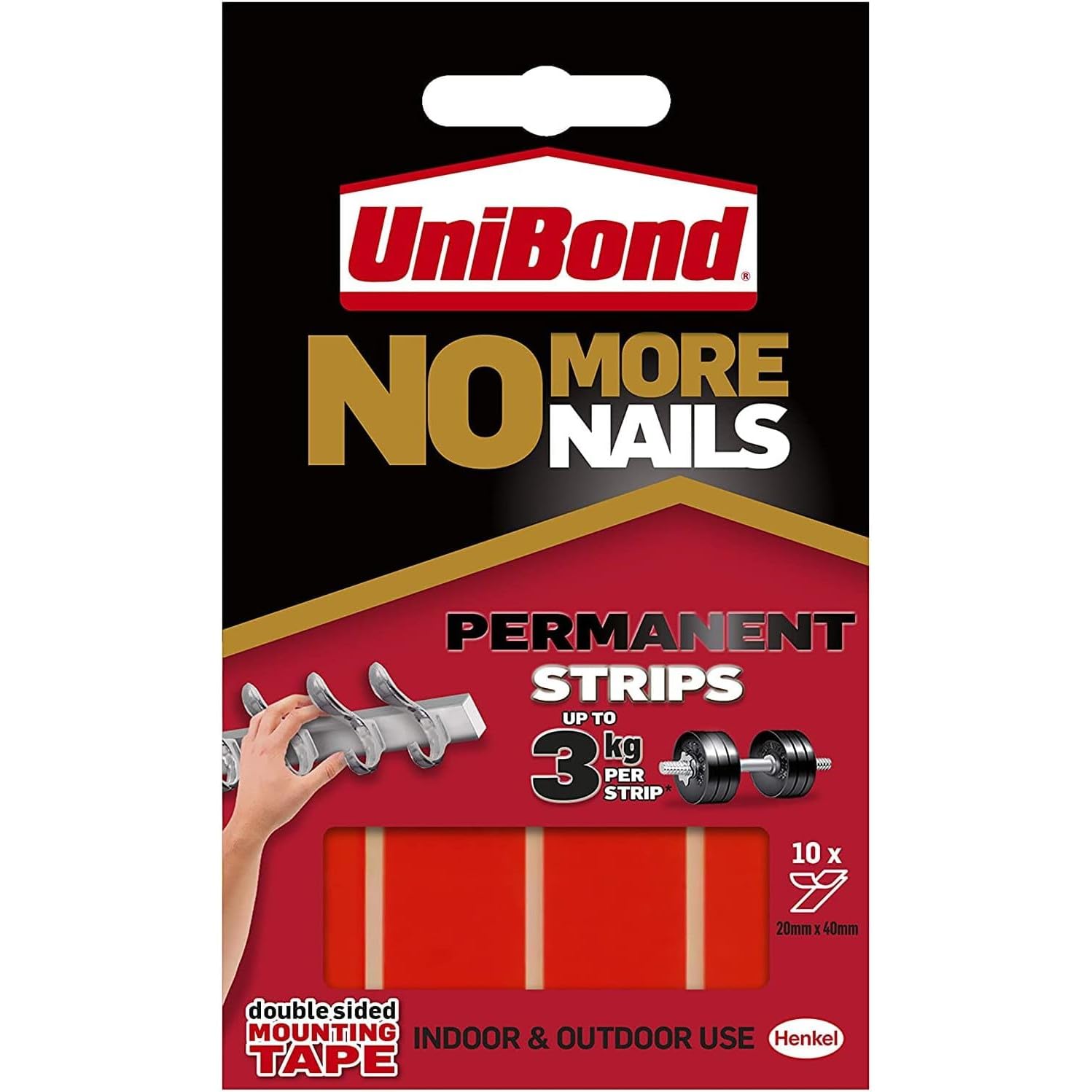 AMK® UniBond No More Nails Picture Hanging Strips Double Sided ...