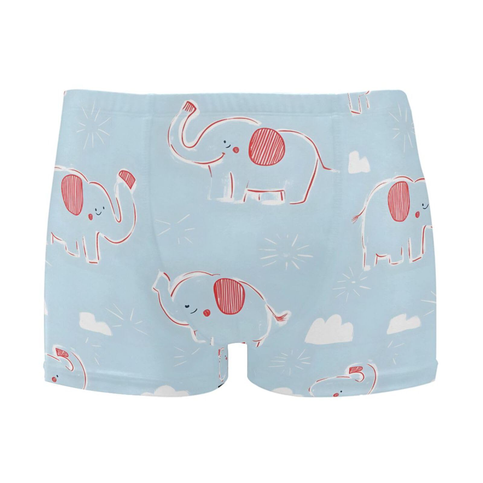 UMIRIKO Men's Swim Briefs Cute Elephant Swimsuit Swimwear Swim Trunk Square Leg for Men 3XL 202b8298
