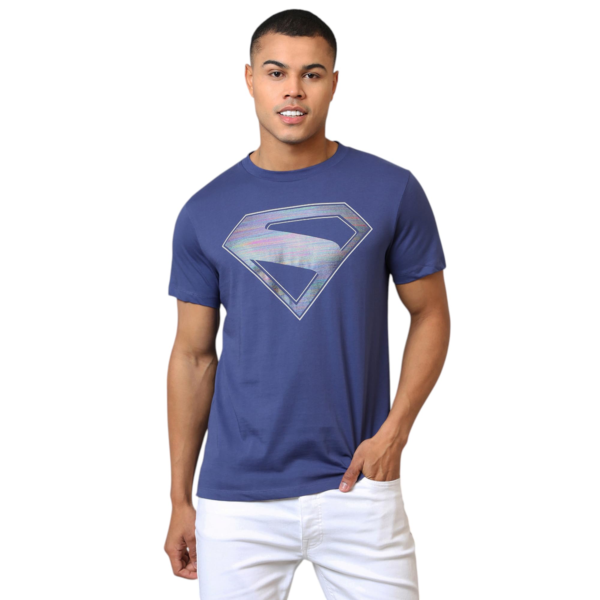 free authority Official Dc Comics Superman: Legacy Graphic Printed Pure Cotton Regular Fit Tshirt for Men-picture-25
