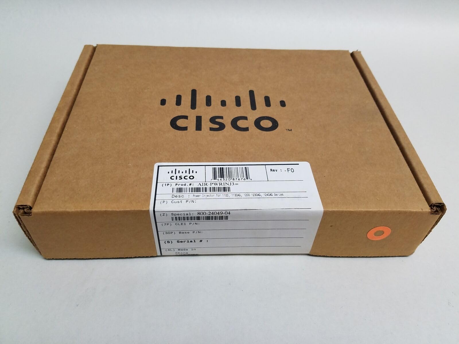 Lotto Di 5 Cisco AIR-PWRINJ3 Power Injector – 48V 15W, Usati Ma Testati