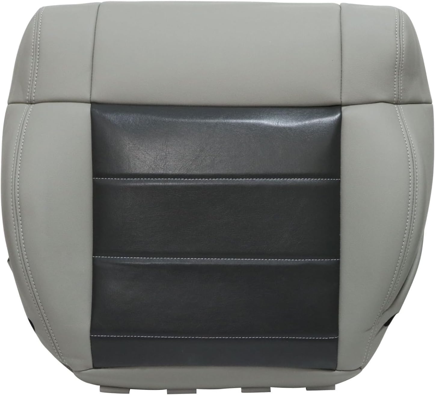 NLQR Driver Side Bottom Replacement Seat Cover Microfiber Leather Gray Compatible with Jeep Wrangler Rubicon 2008 2009 2010 2011 2012
