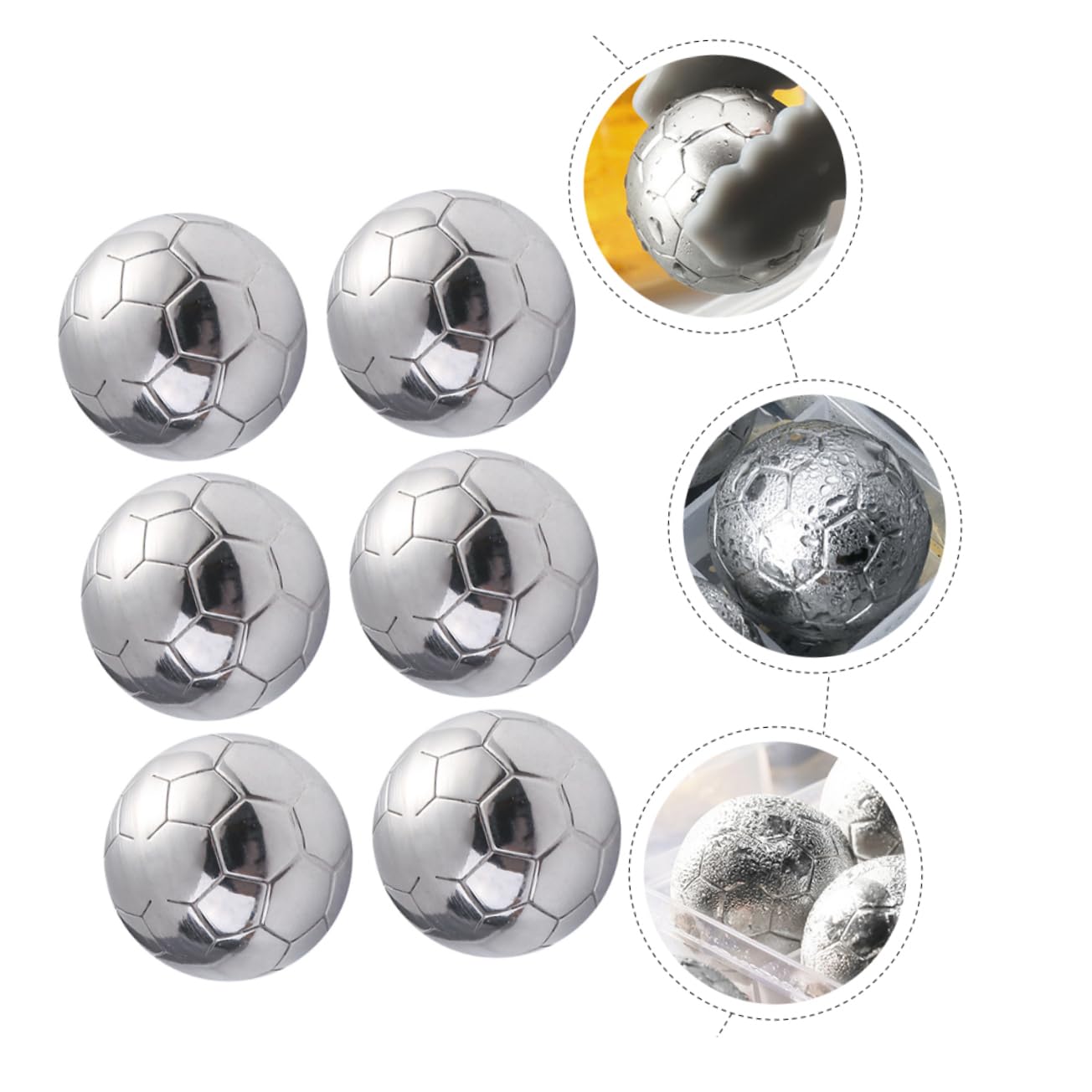 MAGICLULU 2 Juegos De Cubitos De Hielo Reutilizables De Acero Inoxidable Sin Diluir Para Whisky Cócteles Y Vino.