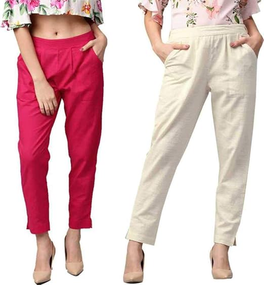 Pink and white trousers Clearance