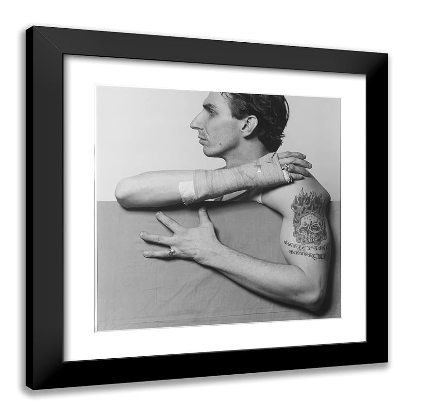 ArtDirect Robert Mapplethorpe 20x20 Black Modern Framed Art