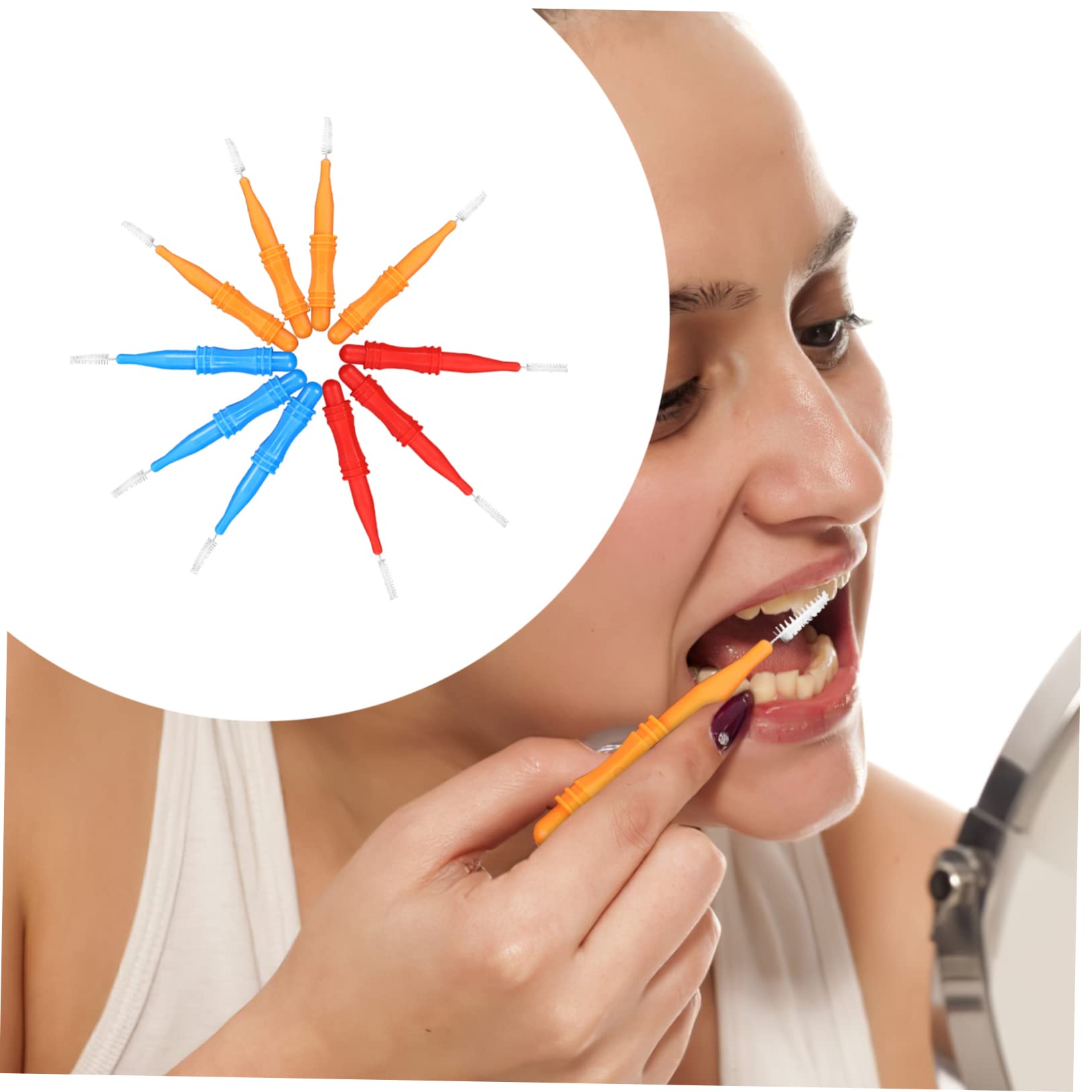 Didiseaon 3 Series Cepillos Interdentales Cepillos Interdentales Conveniente Limpiador Limpiador De Viaje Cepillo Interdental Pequeño Páginas 50 Piezas*3