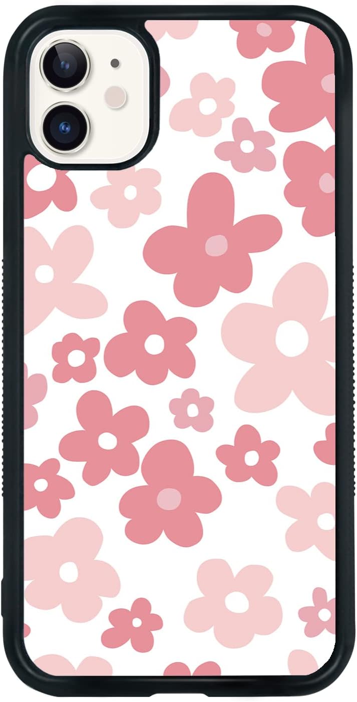 Pink Flower Phone Case Compatible with iPhone 11
