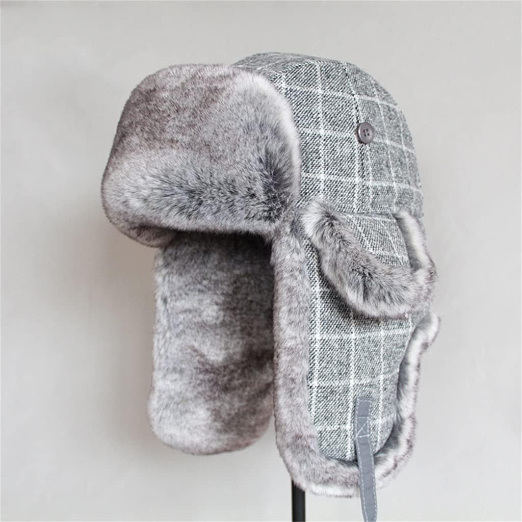 Autumn and Winter Thickened Thunderbolt Cap Men's Cotton Warm Ear Protection