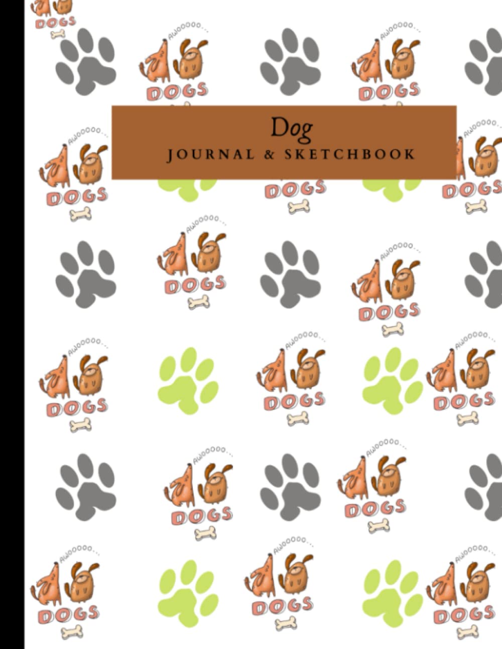 Journal and Sketchbook Notebook Journal 120 Pages, Dog Doodle College Ruled |: for Office School Home Business Doodling Writing & Note Taking | Gift for all ages
