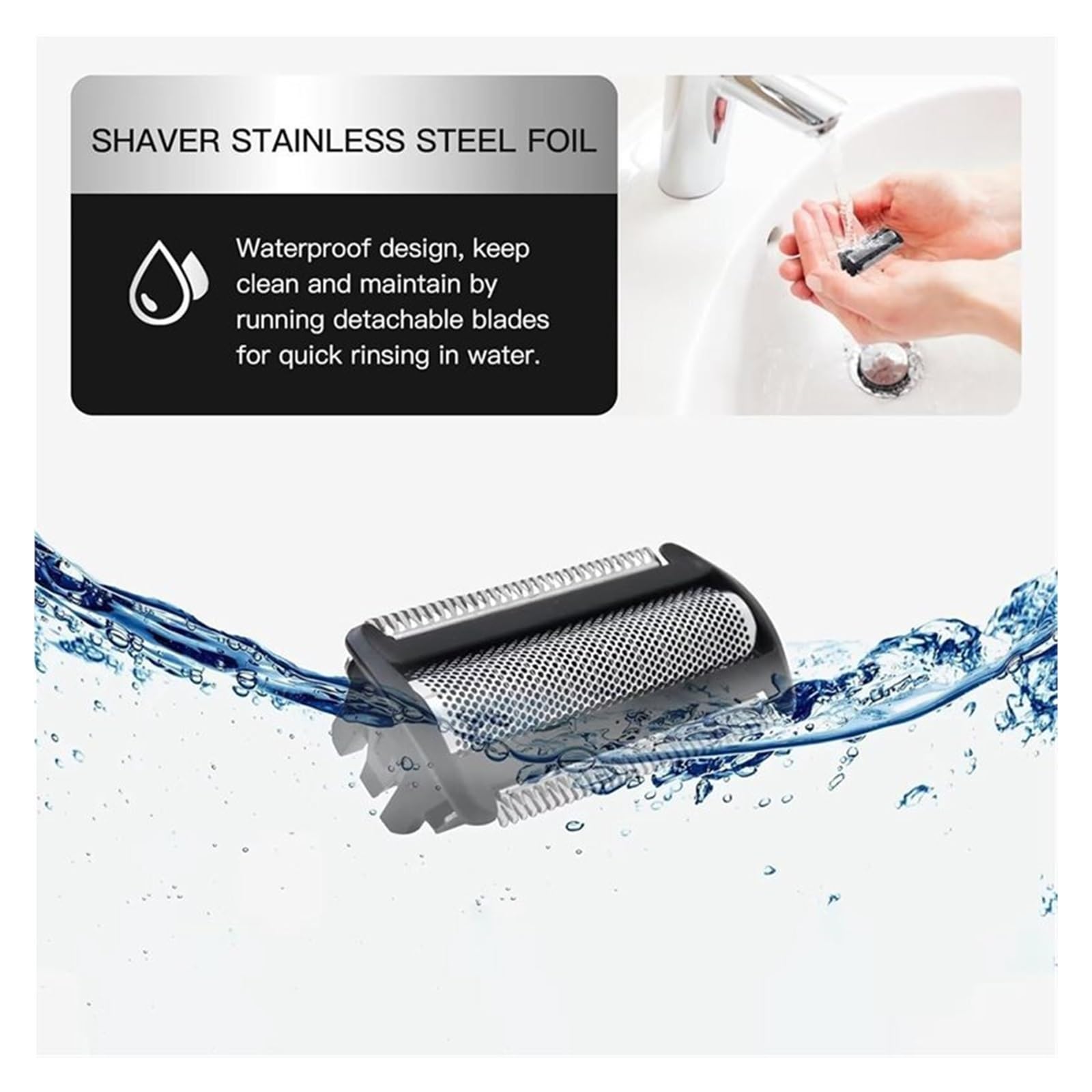Cuchillas de repuesto for afeitadora, compatibles con MANSCAPED, | Recambio de cabezal de afeitadora de lámina de repuesto Ultra Skinsafe for cortacésped 5.0