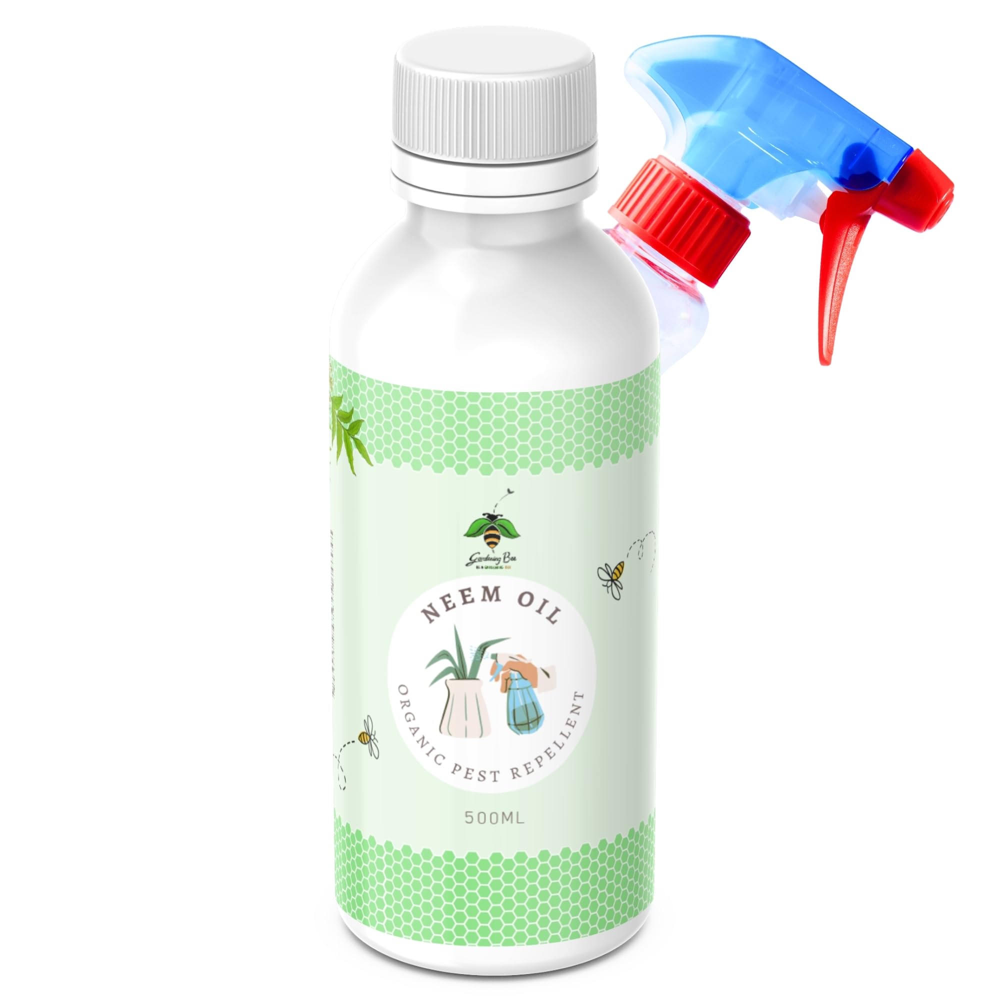 Cold Pressed Neem Oil, Gardens, Potted Plant, Water Soluble, 100% Organic Natural Repellent Neem Ka Tel, Measuring Cup and Spray Bottle, Plants, Indoor & Outdoor (450 ML)-image-43