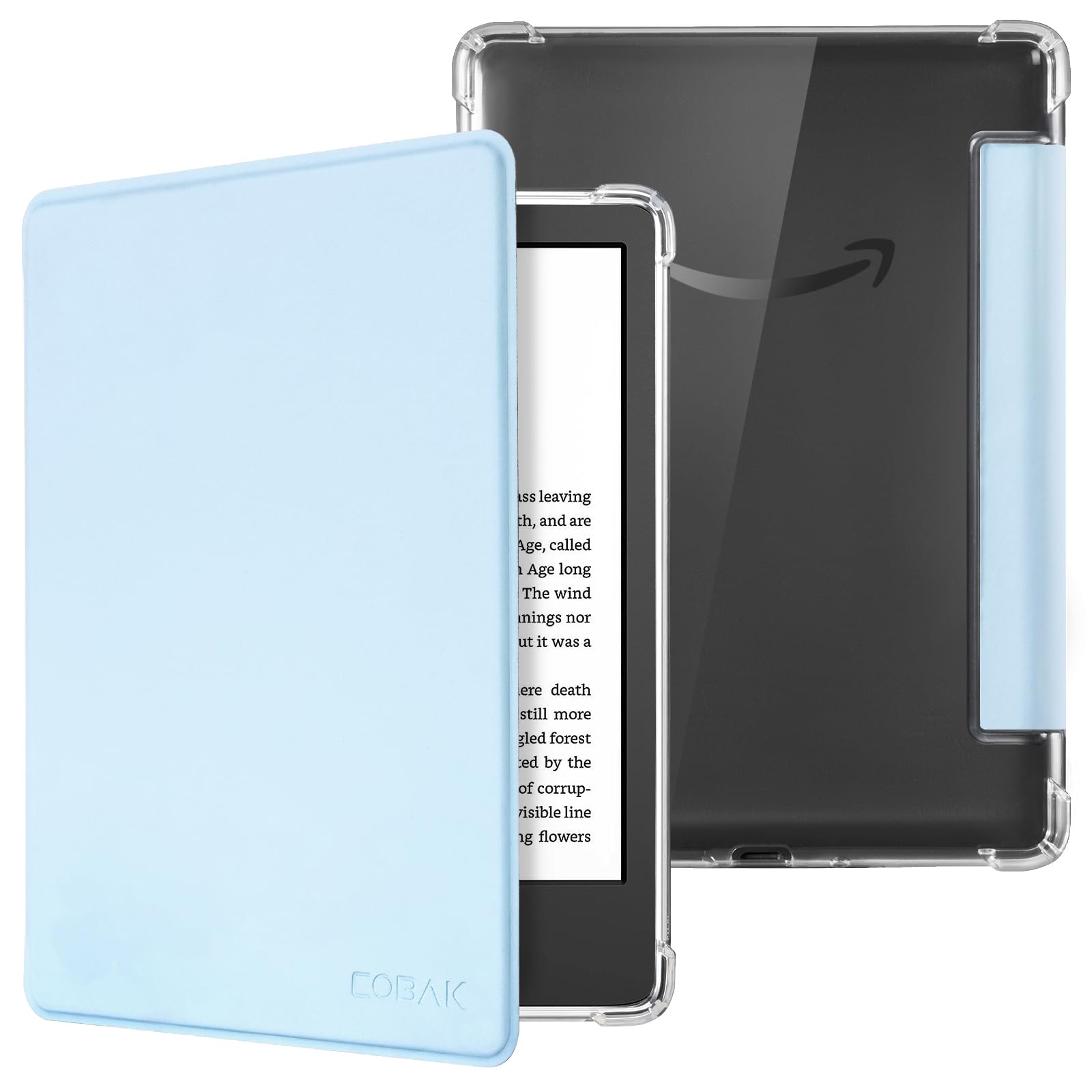 CoBak Case for 6" Kindle 11th Generation 2024/2022 & International Version, Premium PU Leather Smart Cover with Auto Sleep/Wake for 6" E-Reader, Matcha Green — view 9