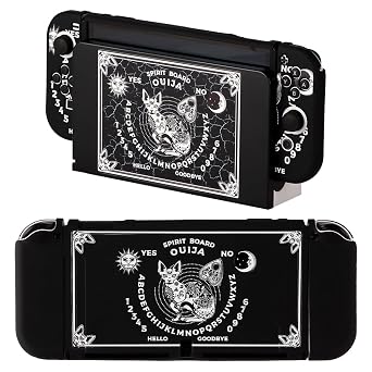 CasosexploreLab Case Shell Compatible with Nintendo Switch OLED Aesthetic Tarot Protective Cover for Nintendo Switch Joycon Controller Soft TPU Grip Dokable Case Carrying Cover Switch Accessories