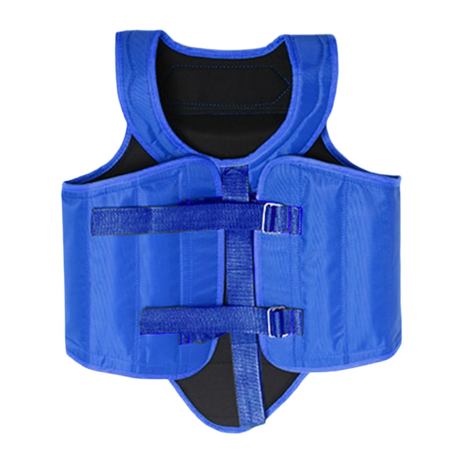 Karate Chest Protector for Adults Rib Shield for Sanda Heavy Punching Boxing Blue| Sports Equipment | Outdoor Sports Gear | Exercise Gear-image-15