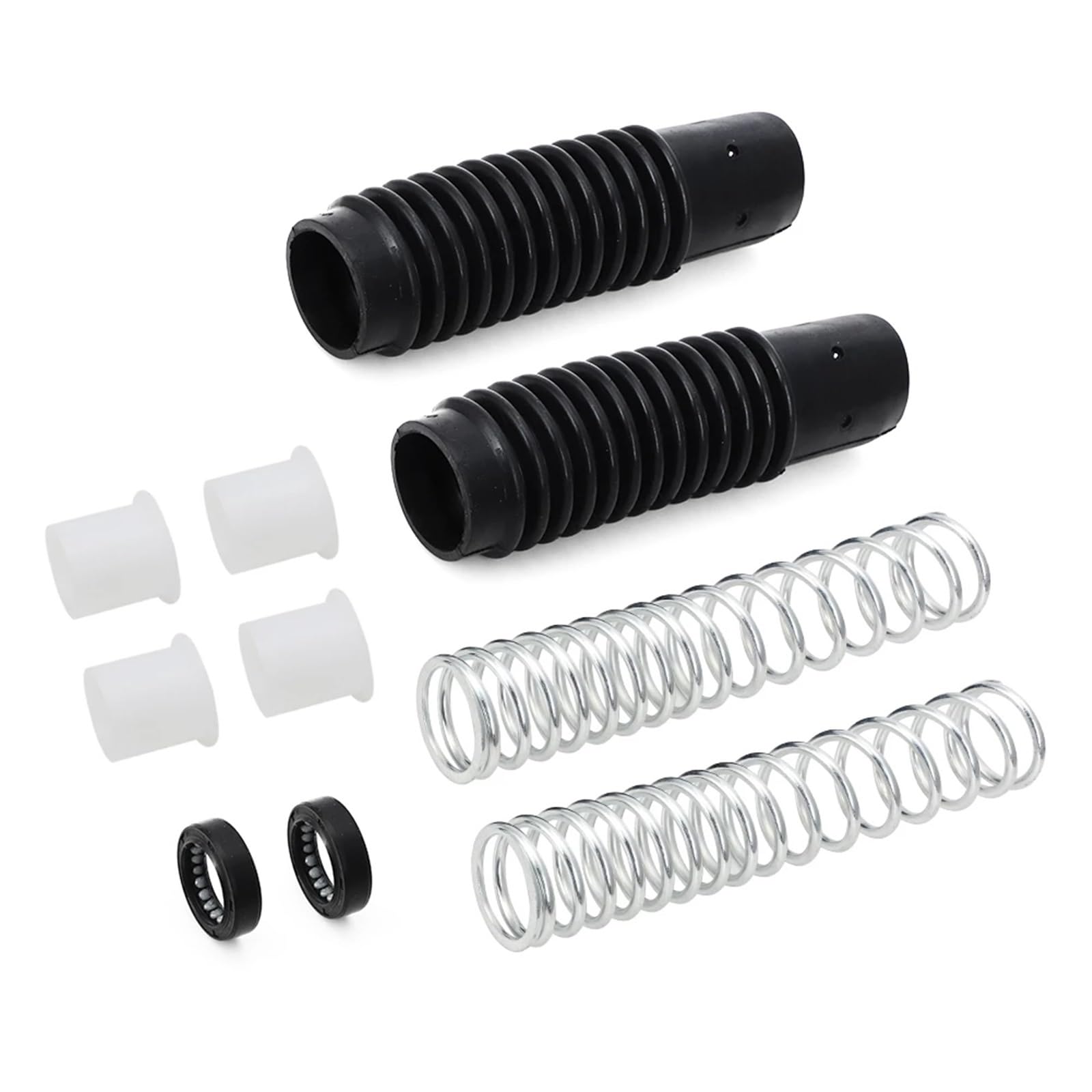 Polainas y Botas de Goma para Horquilla Delantera de Motocicleta, compatibles con Honda CT70 Trail 70 (1972-1979), CL70 SS50, Kit de reconstrucción.
