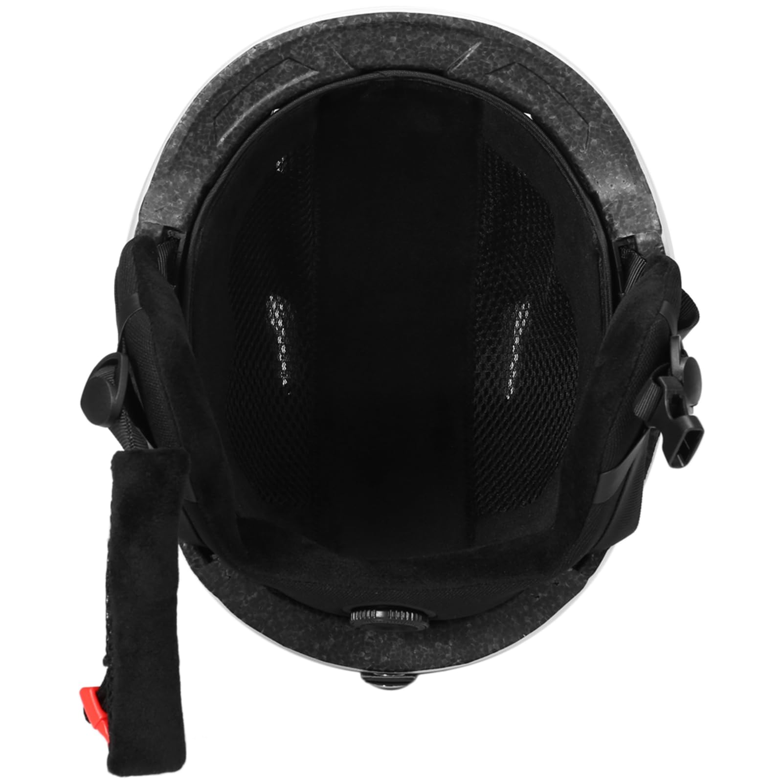 Kavolet Casque de snowboard pour adulte, casque de ski pour homme/femme avec cache-oreilles amovibles Casque de ski de sécurité avec lunettes de protection Sangles fixes Ski professionnel Casque de