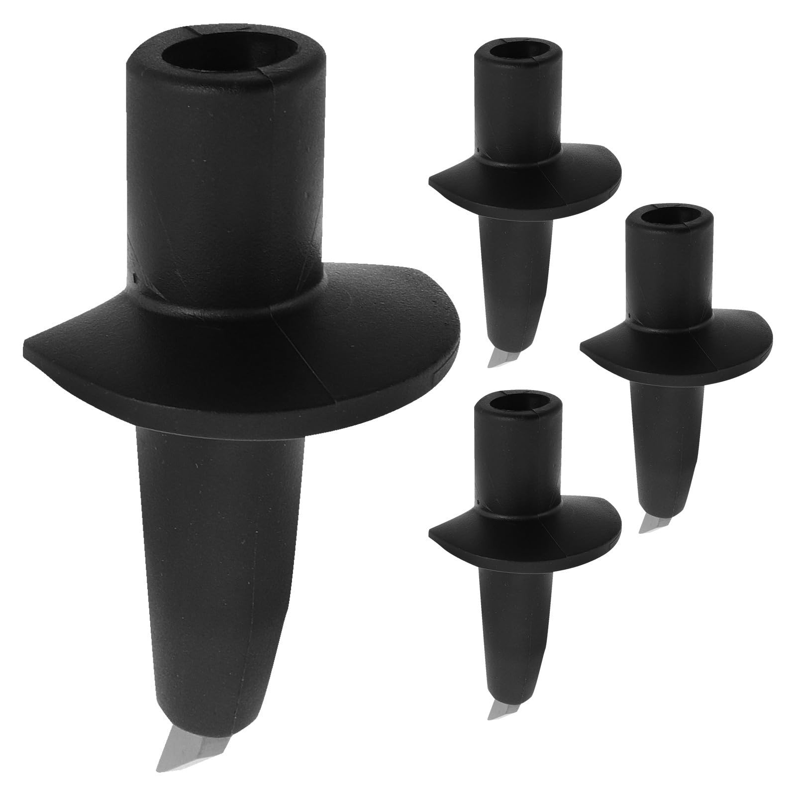 Toyvian Universelle Gummispitzen für Wanderstöcke und Trekkingstöcke Robustes Outdoor Zubehör zum Wandern mit Langlebigem Material und Passgenauem Design