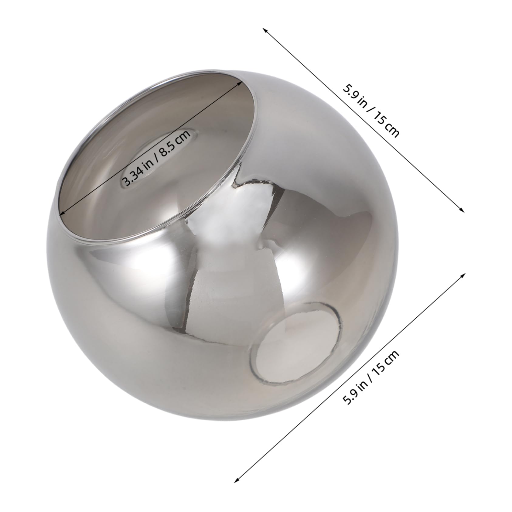 Amazon.co.jp: Mikinona 球形ガラスランプシェード 大口径半円形