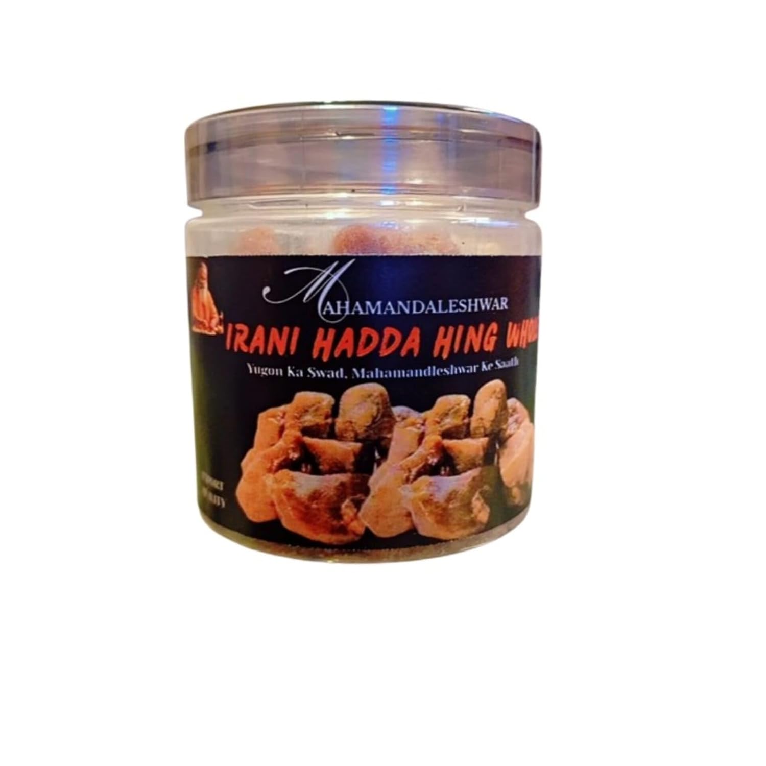 Irani Hadda Hing Whole 200g – Mahamandaleshwar Pure Asafoetida Resin | Strong Natural Aroma & Authentic Flavor | Premium Traditional Indian Hing for Dal, Curry, Sabzi & Tadka
