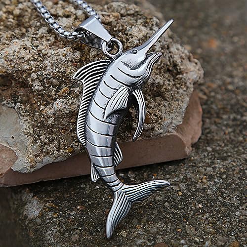 Collier espadon pour hommes fini les bijoux fragiles pendentif rock - 2