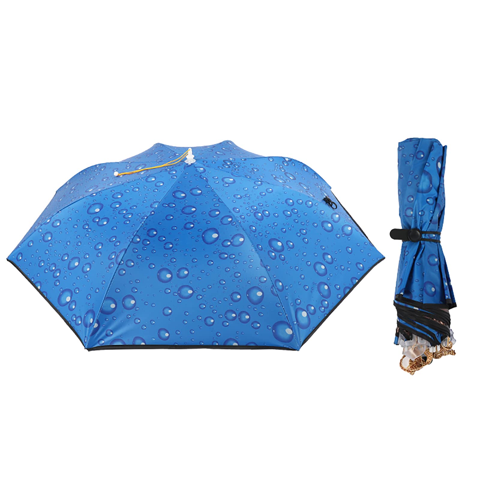 Grande cappello ombrello da pesca, pieghevole in vinile, parasole impermeabile, 120 cm, per pesca, escursionismo, spiaggia, campeggio e attività all'aperto.