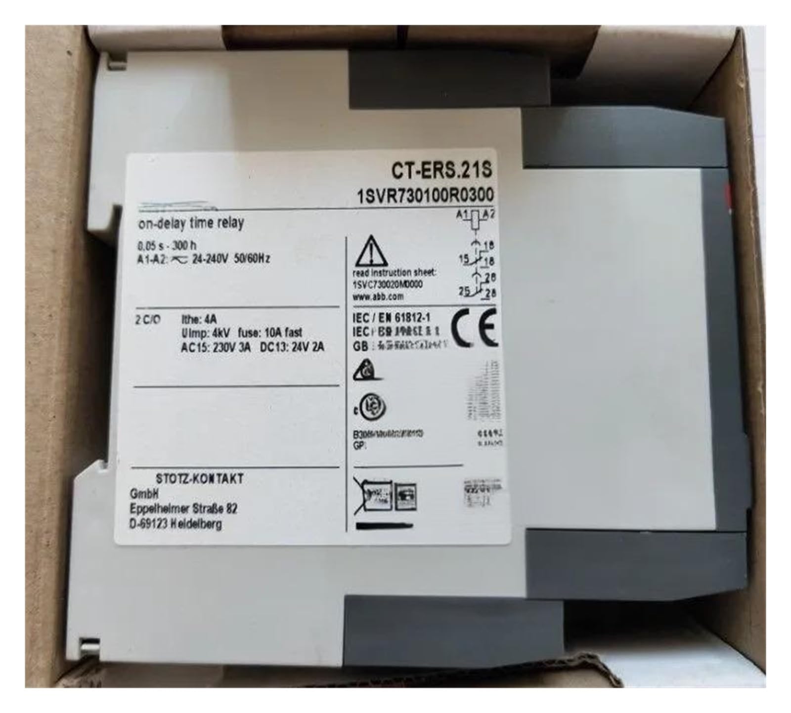 ZVQYSGIW Three-phase Relay CT-ERS-21S 24-240V 1SVR730100R0300
