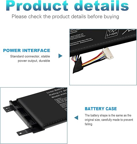 Miniatura 3 de Fancy Buying Nueva batería para portátil B21N1329 para Asus X403 X403M X403MA X503M X502CA X453 X453M X453MA X553 X553M X553MA - 7.6V 30Wh