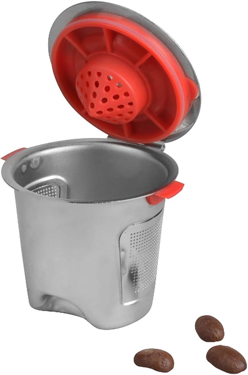 1pc Reusable Stainless Steel Coffee Capsule, Refillable Coffee Cup for