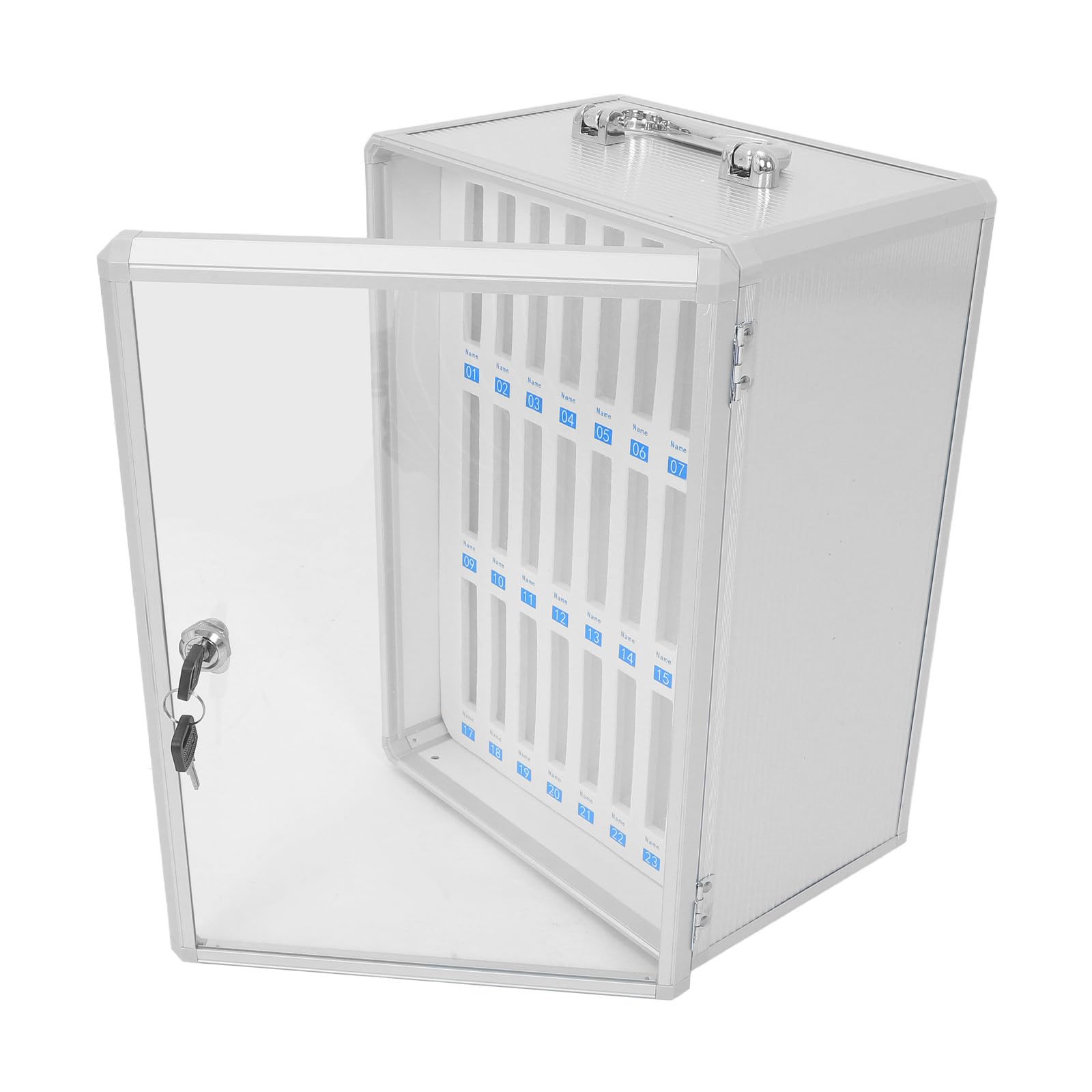 Veemoon Armadio Porta Cellulare con Scomparti Box Protettivo con Serratura e Maniglia Armadietto da Muro per Scuola e Ufficio Organizer Anticheating per Esami