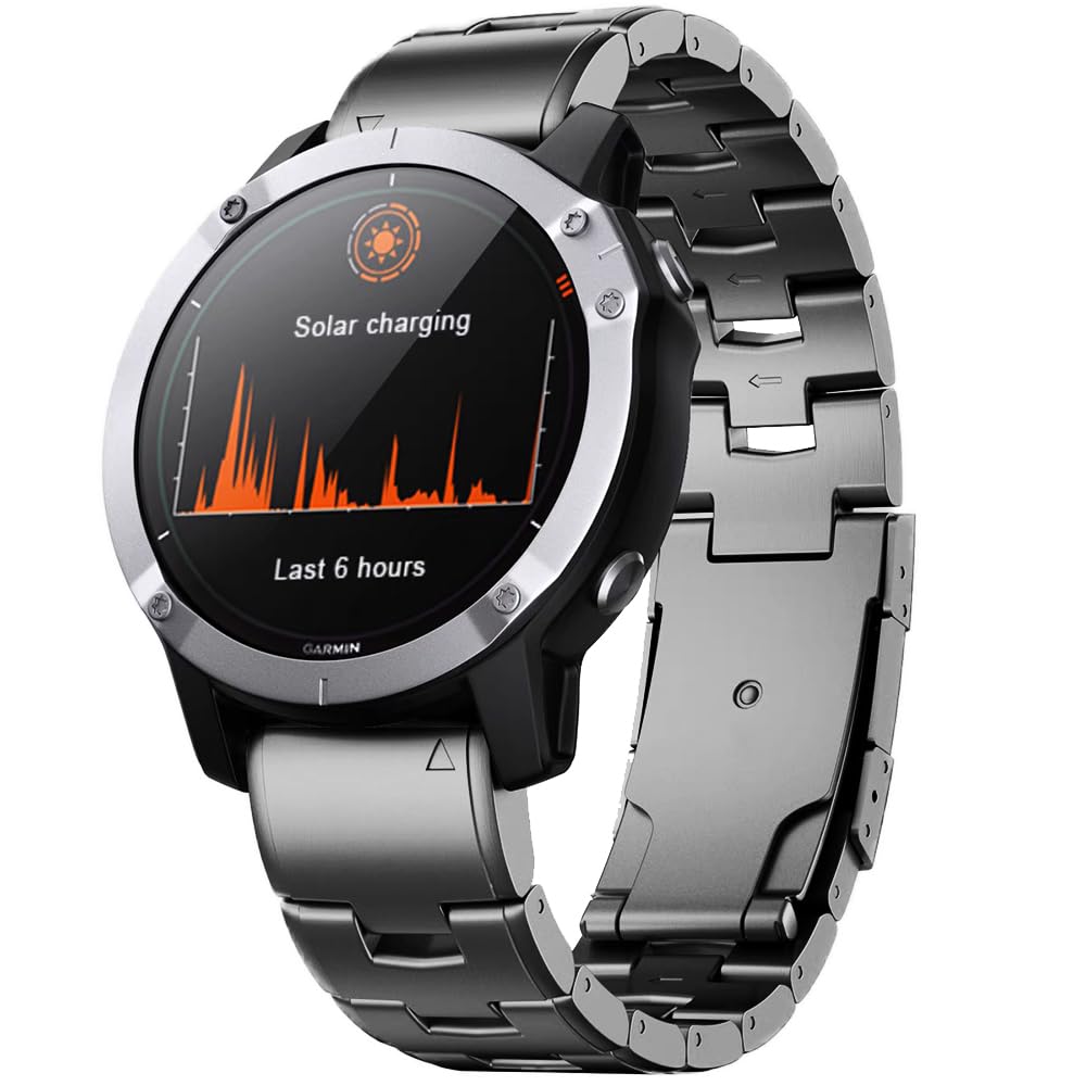 Amazon.co.jp: ガーミンチタンベルト チタンバンド ガーミン用 22mm