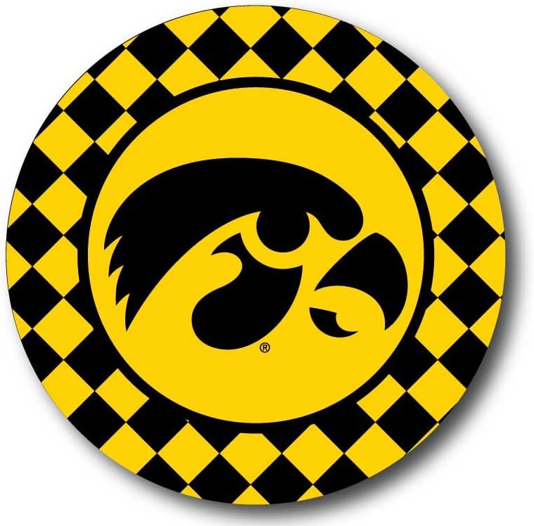 VictoryStore Coasters - University of Iowa Hawkeye Fan Coaster Set Design 3, Set of 4 Coasters