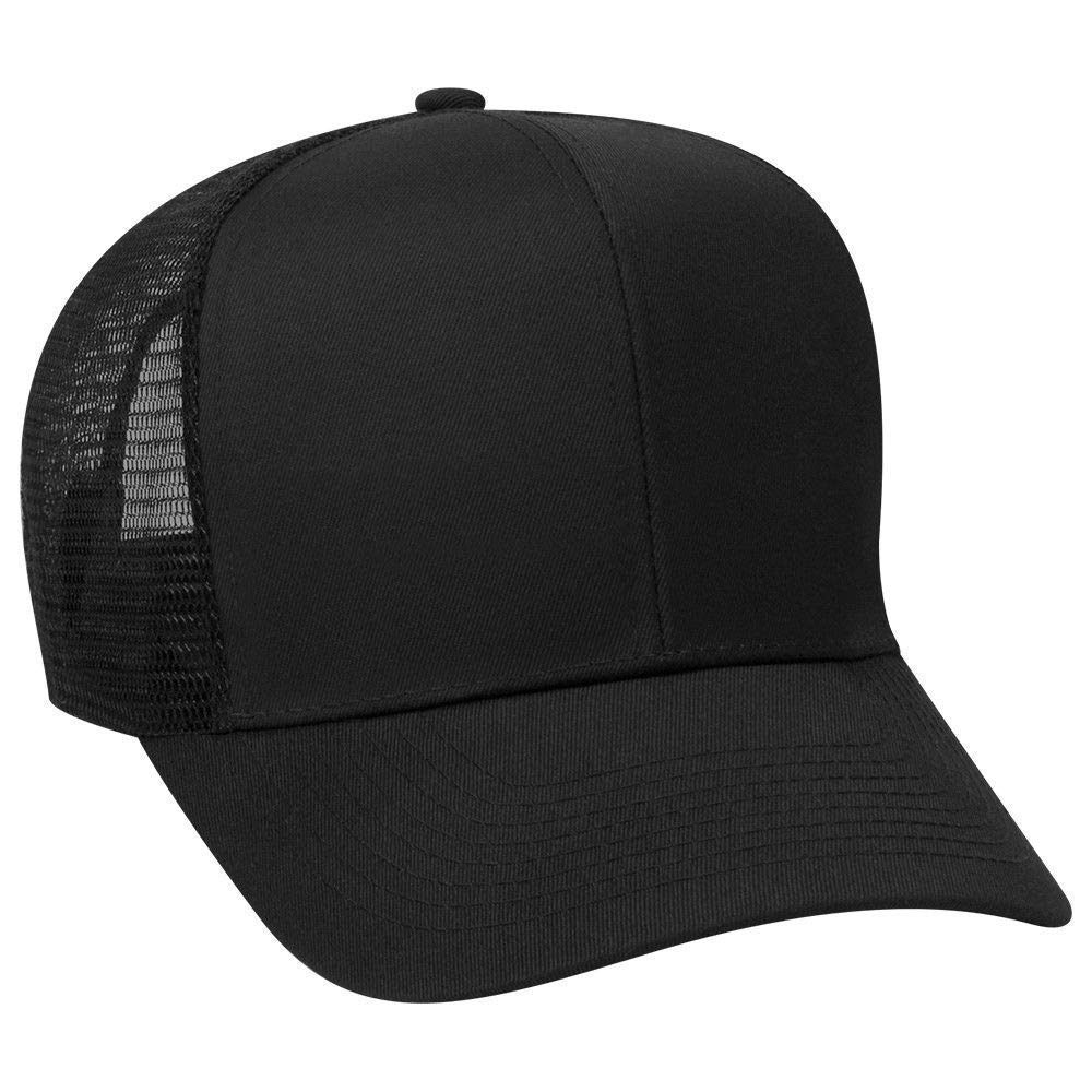 Cotton Blend Twill 6 Panel Pro Style Mesh Back Trucker Hat