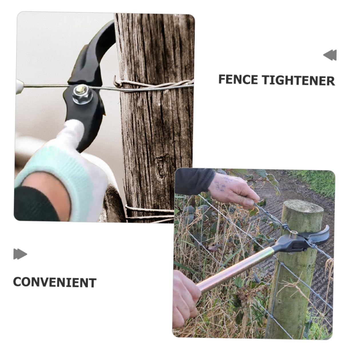 Abaodam Drahtspanner Für Gartenzäune Stacheldrahtzaunspanner Praktisches Drahtspanngerät Mit Langem Griff Tragbar Für Verschiedene Drahttypen