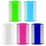 Yumflan Hair Comb, 5 Pcs Double-Sided Fine-Tooth Combs, Dandruff Removal Hair Combs for Adults and Kids