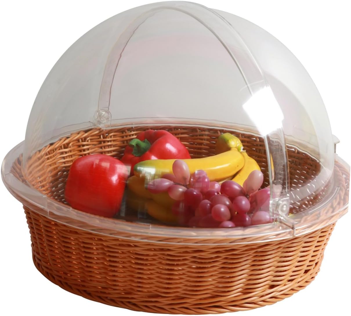 Microwave Food Cover Serving Tray Lid Food Insulation Lid Reusable Display Transparent Party Trays