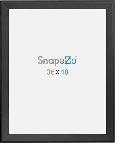 Vista 29 de SnapeZo Silver 36x37 Poster Frame, 1.7" Aluminum Profile, Front-Loading Snap Frame, Wall Mounting, Wide Series
