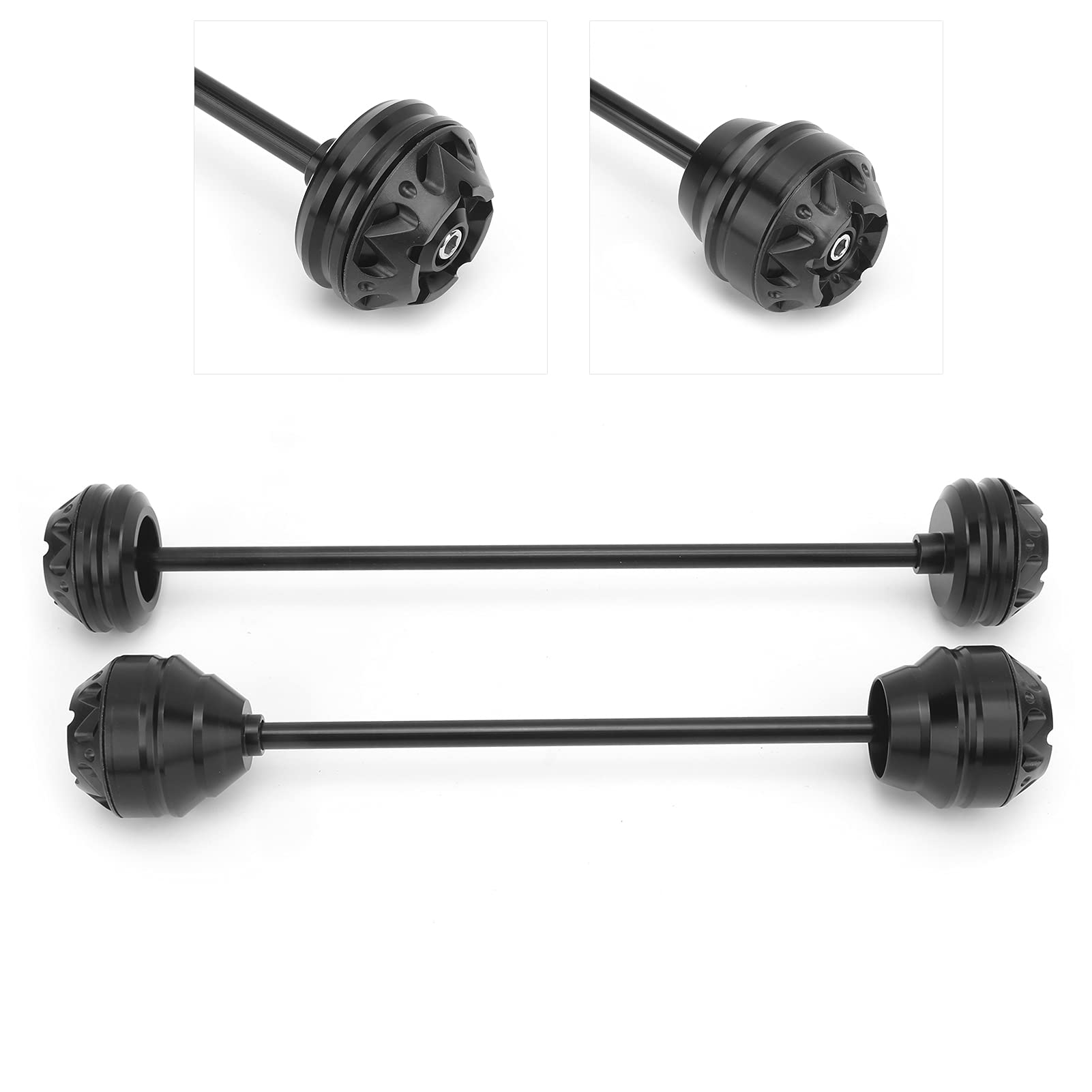 Juego de Deslizadores de Eje de Rueda, Protectores contra Choques de Repuesto Duraderos para MT-09, FZ-09, FJ-, Aluminio, Fácil Instalación, 2 Unidades