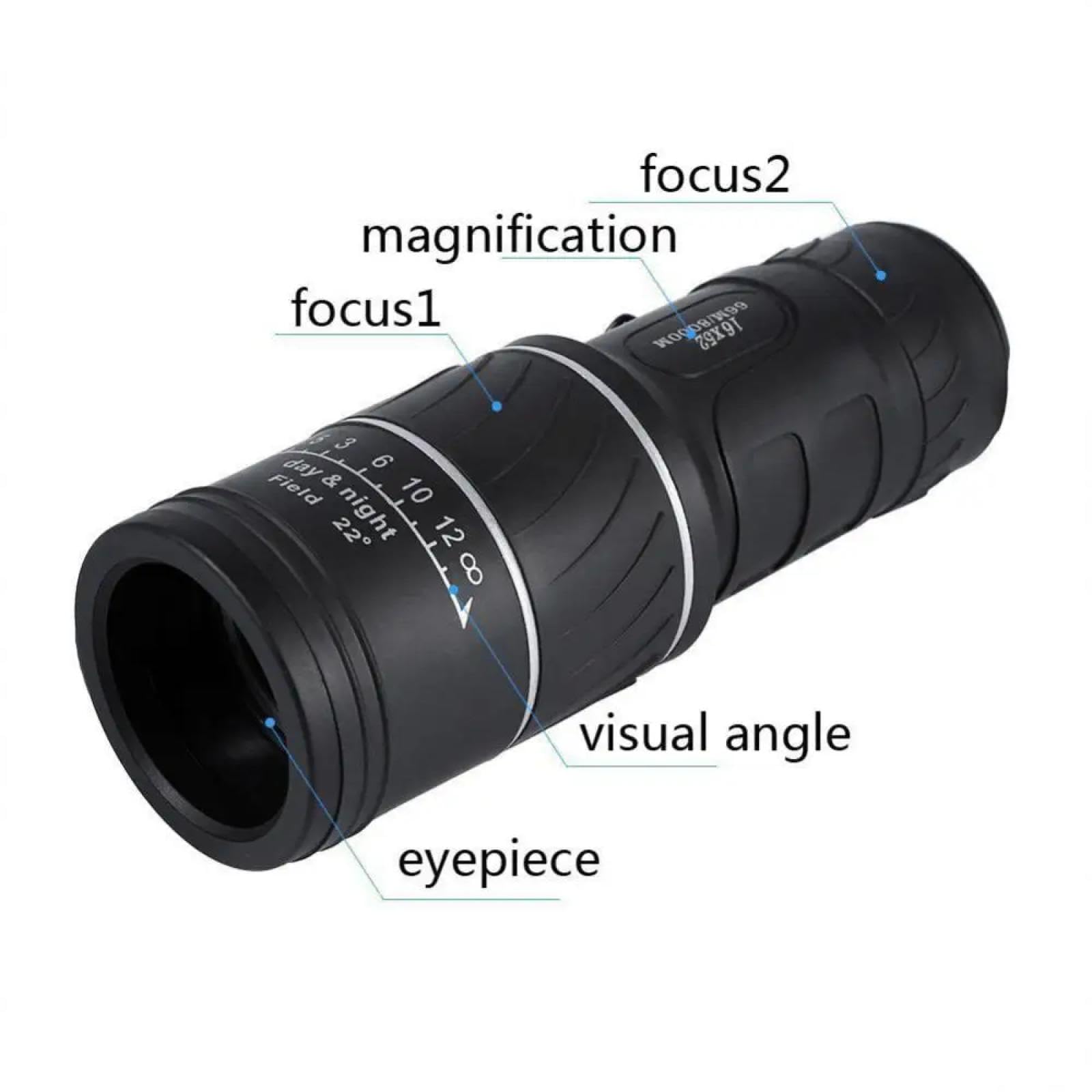 Télescopes monoculaires puissants 40x60 Zoom Jumelles Longue-Vue Nocturne Longue-Vue pour Camping en Plein Air Outils d'Observation des Oiseaux