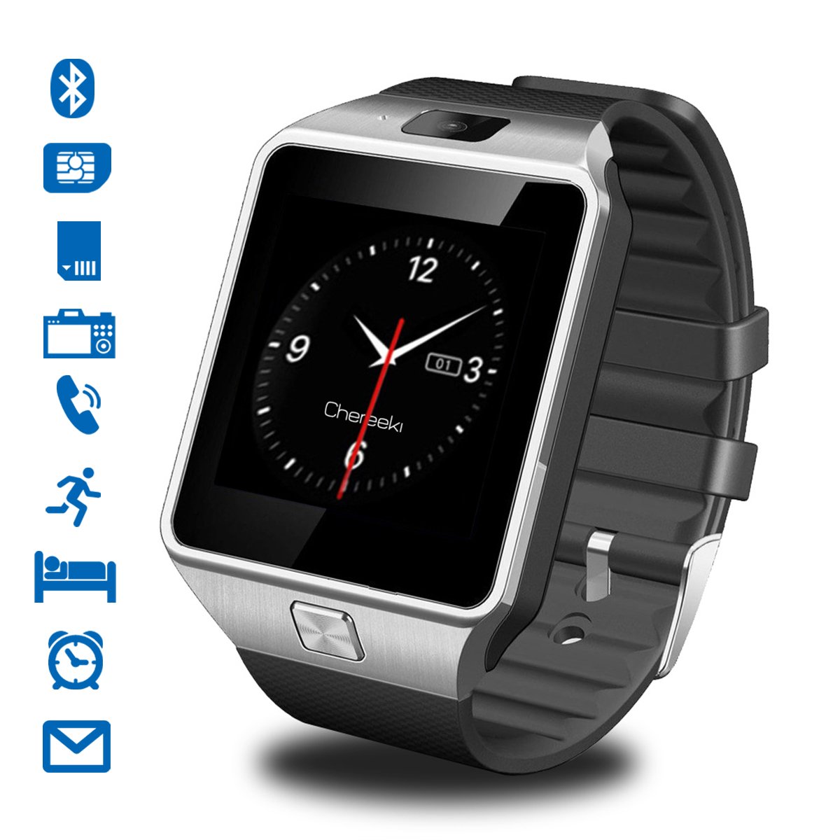 CHEREEKI Smart Watch Reloj Inteligente Bluetooth Smartwatch ...