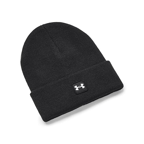 Under Armour Unisex Halftime Cuff Beanie - (001) Black / / White - One Size